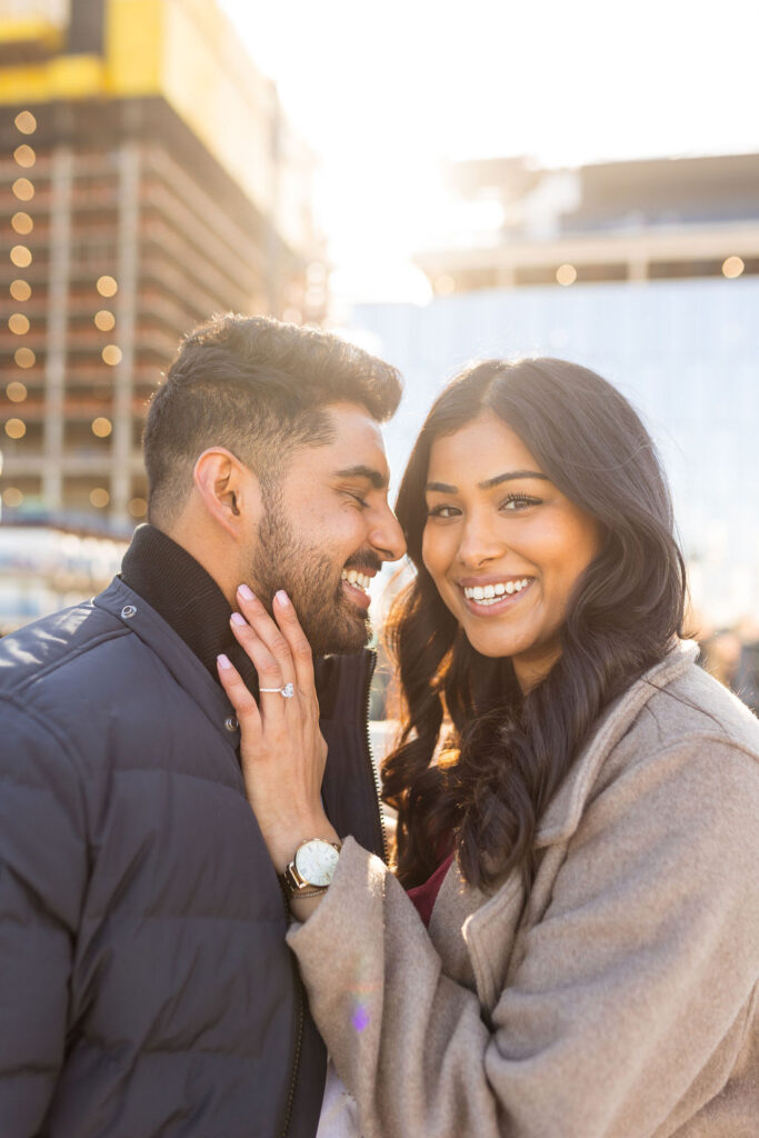 Man and woman proposal photography by Savvy Shoots Photography