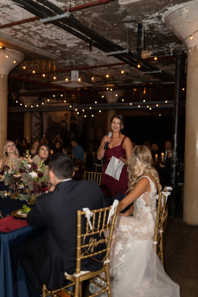 Wedding toasts by wedding photographer Savvy Shoots Photography