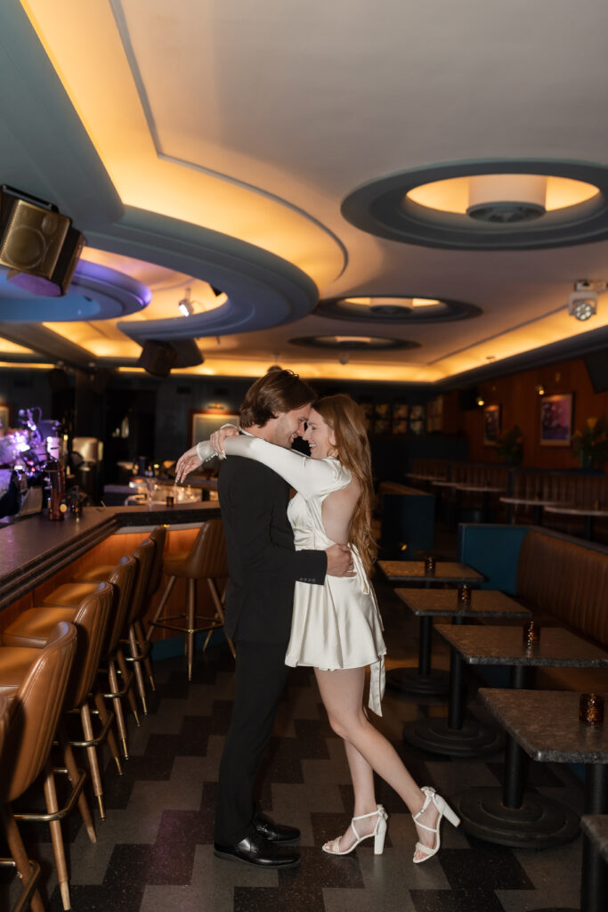 Detroit bar engagement photography by Savvy Shoots photography