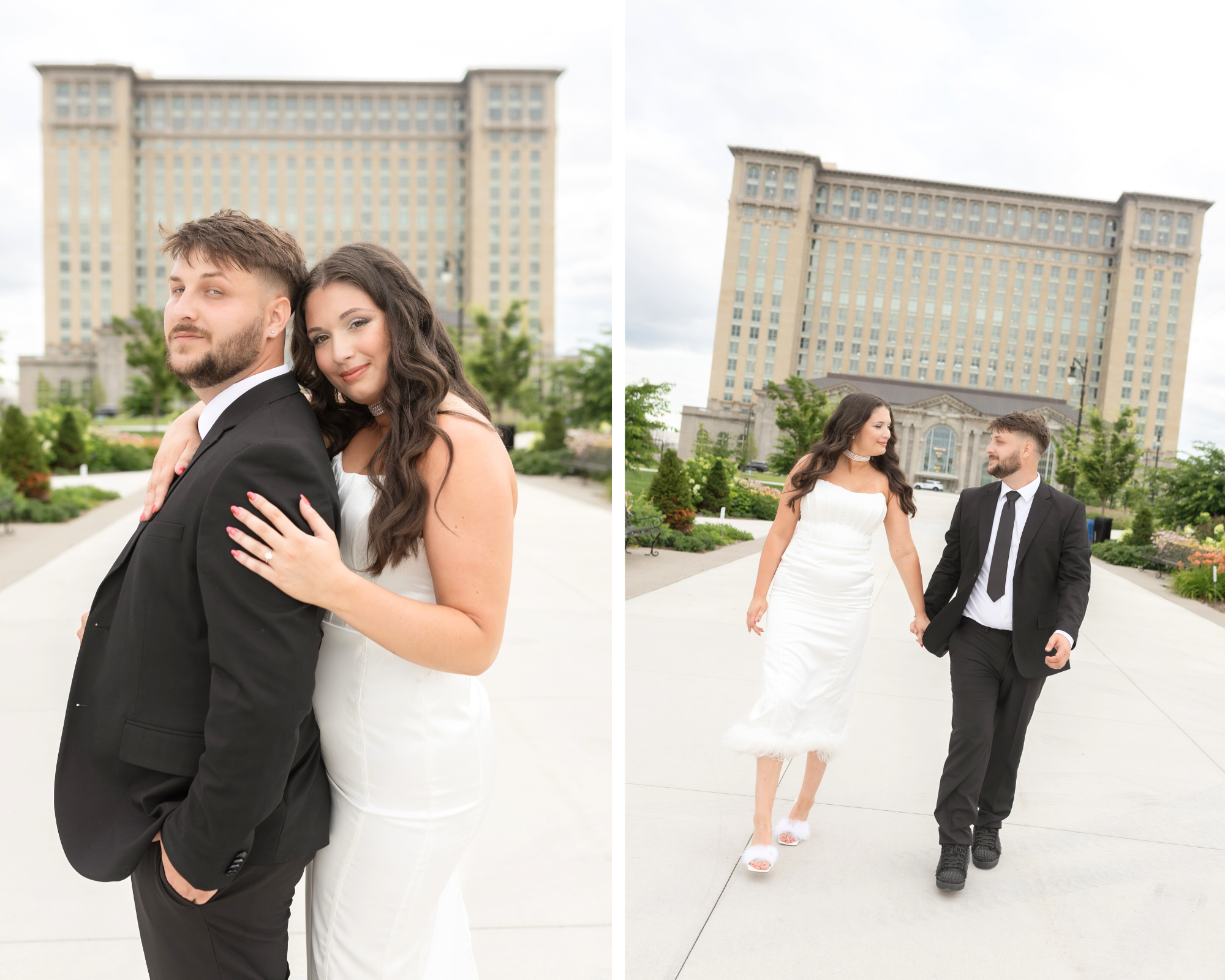 Downtown Detroit Engagement Photography by Savvy Shoots Photography